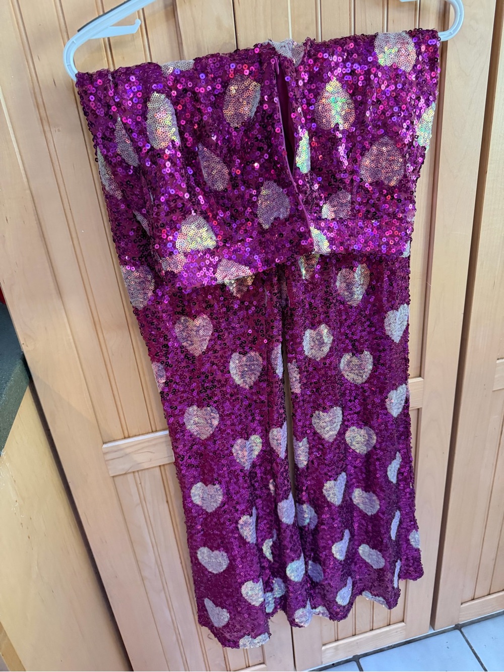 Sequin Heart Flare Pants Nasty Gal - Picture 2 of 6